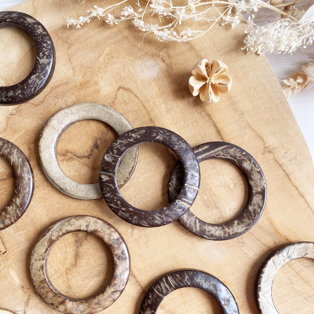 Anilla redonda - Cáscara de coco