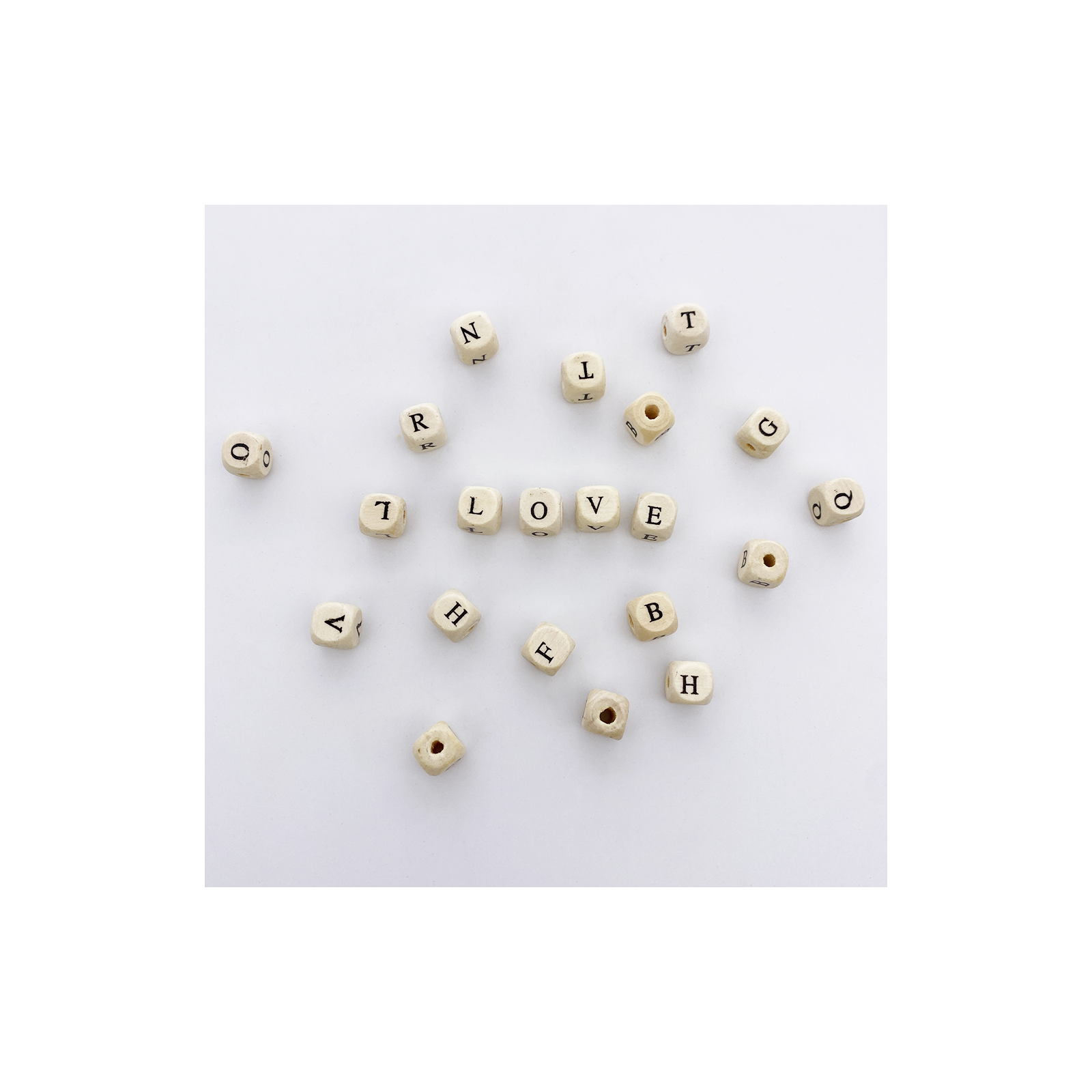 Lettres En Bois Et Perles Pour Fabrication De Bijoux - Fournitures Créatives, Origine Chine