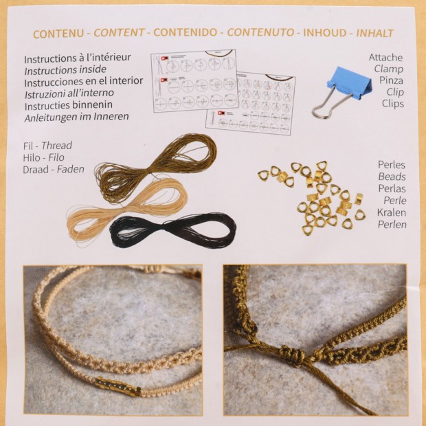 Kit bracelets macramé
