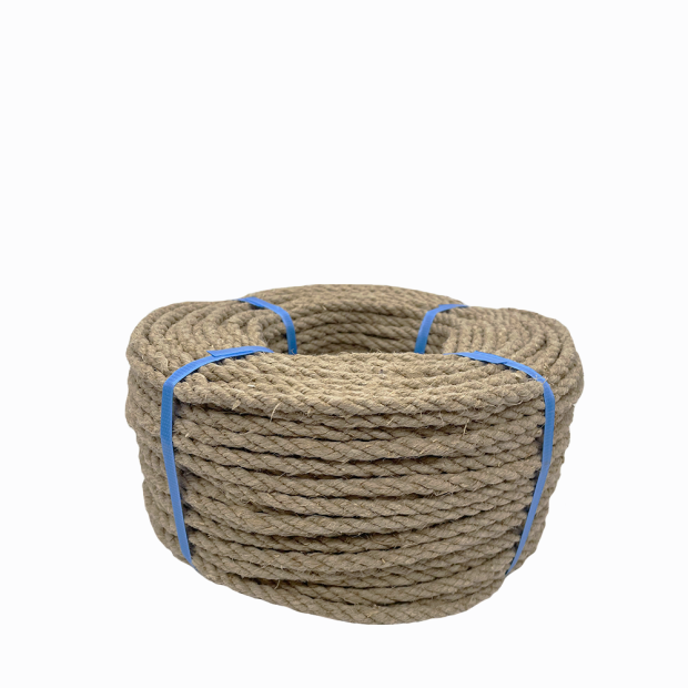 Polished hemp rope 8mm Spool 100m