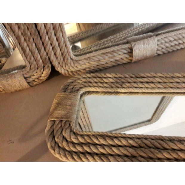 Polished hemp rope