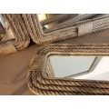 Polished hemp rope