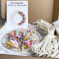 Kit Corona Bora Bora – Macramé y Flores Secas